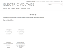 Tablet Screenshot of electricvoltage.com